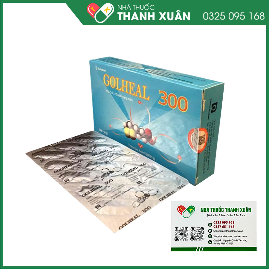 Golheal 300 điều trị các rối loạn cảm giác do bệnh thần kinh đái tháo đường